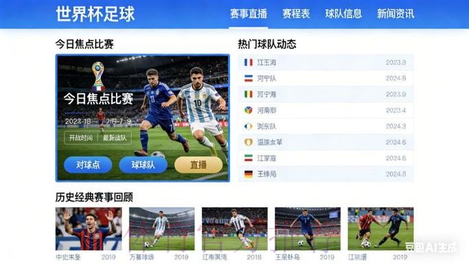 2026世界杯实时比赛直播平台推荐